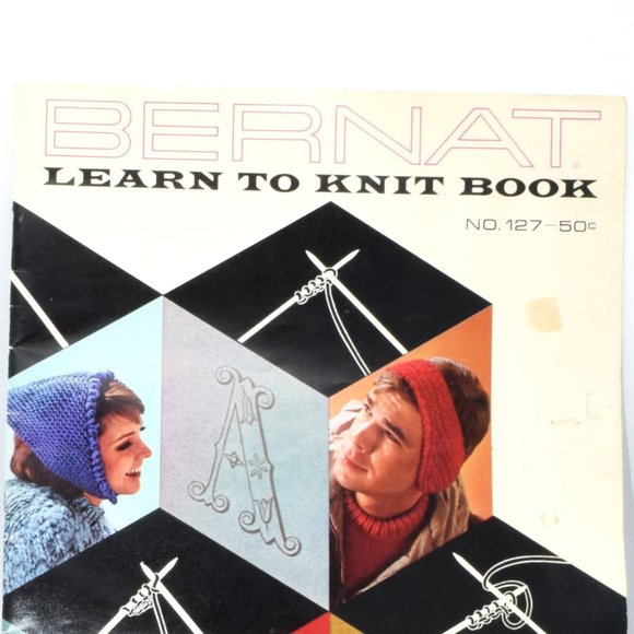 Vintage Bernat Learn to Knit Booklet NO.127 Knitting Arts & Crafts 1970's - Picture 5 of 5
